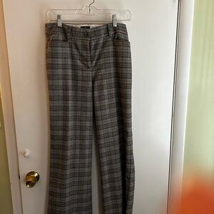 Loft Gray Plaid Trousers
